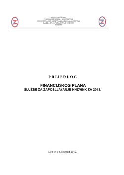 Finansijski plan za 2013 godinu (3)