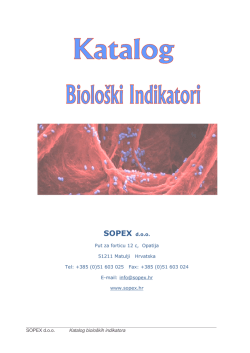 Biološki indikatori (PDF 1MB)