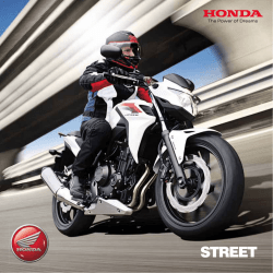 Street - Honda Motorcycles