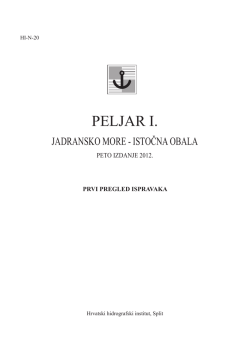 PELJAR I. - Hrvatski hidrografski institut