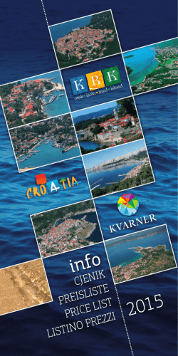 Cjenik 2015 - Turistička zajednica otoka Krka