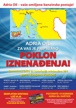 Adria Oil – vaše omiljene benzinske postaje!