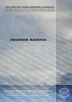 zbornik radova (.pdf 2,75 MB) - Hrvatsko društvo inženjera sigurnosti