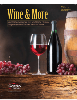 Specijalizirani časopis za vino, ugostiteljstvo i