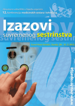 Program (.PDF) - Zdravstveno veleučilište Zagreb