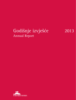 Godišnje izvješće za 2013. godinu