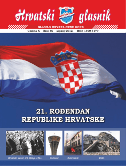 Glasnik-86 - Hrvatsko građansko društvo Crne Gore