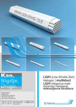 LSZH (Low Smoke Zero Halogen ) multiduct
