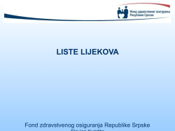 LISTE LIJEKOVA - Conference Republic