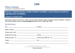 Credit Model Development 2014 - Registration Ljubljana (CRO)