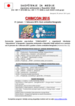 "ChibiCon2015" u Domu omladine Beograda