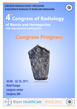 4Congress of Radiology of Bosnia and Herzegovina