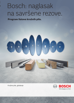 Bosch: naglasak na savršene rezove.