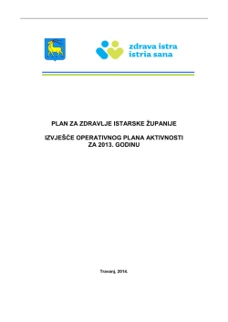 OPA-izvješće za 2013.g. - Zdrava Istra