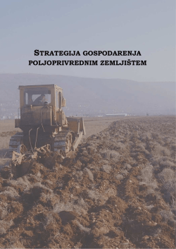 strategija gospodarenja poljoprivrednim zemljištem