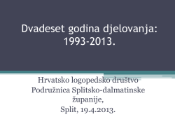 Dvadeset godina djelovanja HLD Splitsko dalmatinske županije