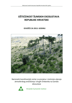 oštećenost šumskih ekosustava republike hrvatske