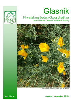 Glasnik HBoD-1-4-2013 - hirc.botanic.hr, Department of Botany