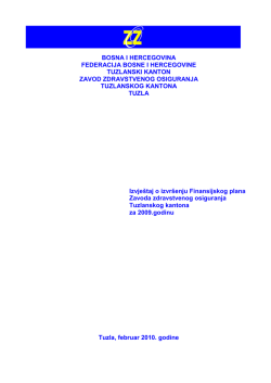 obrazloženje uz finansijski izvještaj za mart 2002