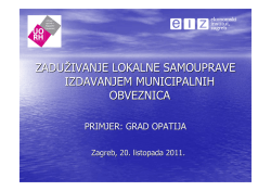 Municipalne obveznice na primjeru Grada Opatije (prezentacija)