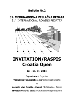 croatia open 2014 - Veslački savez Zagreba
