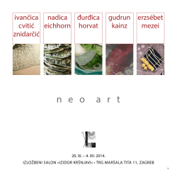 neo art katalog.pdf - Škola primijenjene umjetnosti i dizajna Zagreb