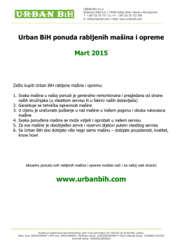 Katalog rabljenih mašina i opreme Mart 2015 (pdf)