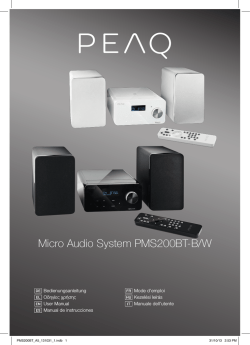 Micro Audio System PMS200BT-B/W