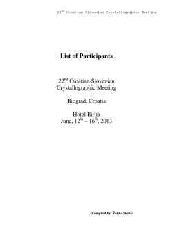 CSCSM22 - List of participants