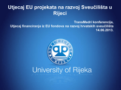 Utjecaj EU projekata na razvoj Sveučilišta u Rijeci