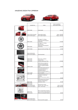 Mazda 6 - Dodatna oprema