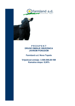 Prospekt II emisija obveznica 2012