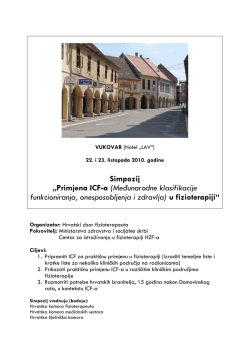 Program - Hrvatski zbor fizioterapeuta