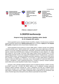 3. CROPOS konferencija - Geodetski fakultet