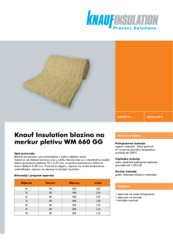 Knauf Insulation blazina na merkur pletivu WM 660 GG