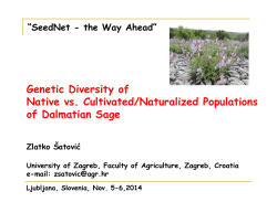 Genetic Diversity of Native vs. Cultivated/Naturalized Populations of