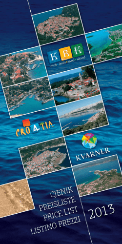 TZ 2013 OK TISAK 3 OK SLANJE - Turistička zajednica otoka Krka