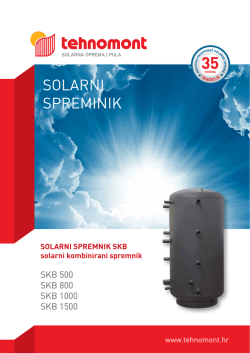 SOLARNI SPREMINIK - Tehnomont Solarna Oprema