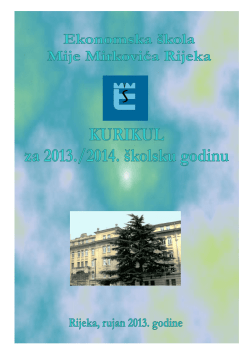 KURIKUL 2013.2014.pdf - Ekonomska škola Mije Mirkovića Rijeka