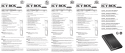 User`s Manual IB-230StU3-G ICY BOX – Handbuch IB
