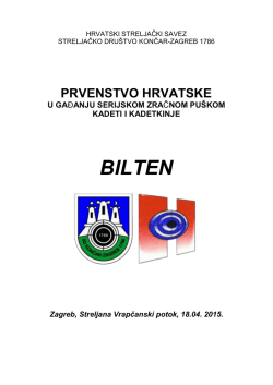 BILTEN - Hrvatski streljački savez