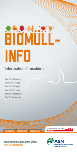 Biomüllinfo in 6 Sprachen