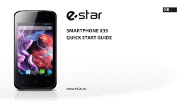 SmartPhone X35 Quick Start Guide