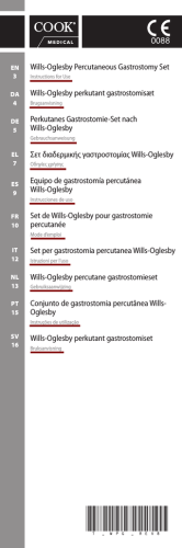 Wills-Oglesby Percutaneous Gastrostomy Set Wills