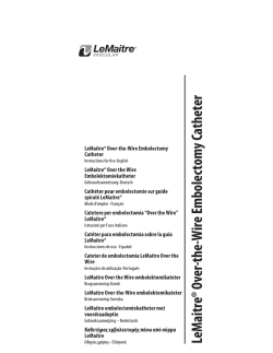 LeMaitre® Over-the-Wire Embolectomy Catheter