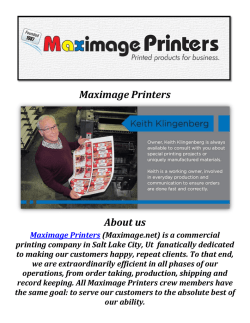 Maximage Printers: Digital Printing Company Salt Lake City