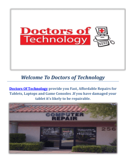 Virus Removal  Electronic Repair service in Las Vegas Doctors of Technology