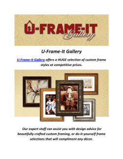 U-Frame It Gallery : Picture Framing North Hollywood