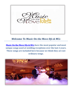 Music On the Move DJs & MCs : Sacramento Wedding Djs