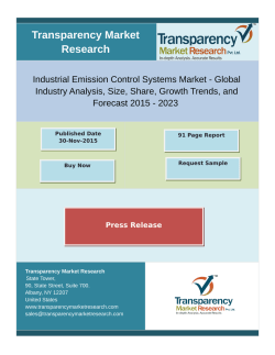 Growth Of Industrial Emission Control Systems Market  2015 - 2023